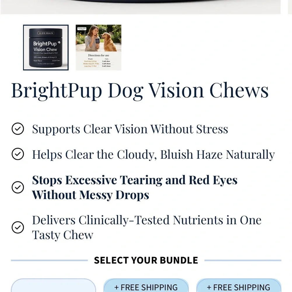 Vision Chew for Dogs - Black